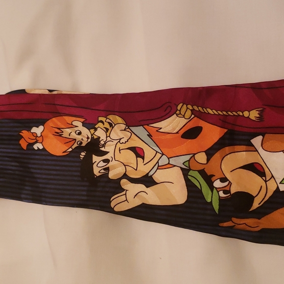 Hanna Barbera Cartoon Network Fred Flintstone Pebbles George Jetson  Tie - Picture 2 of 5